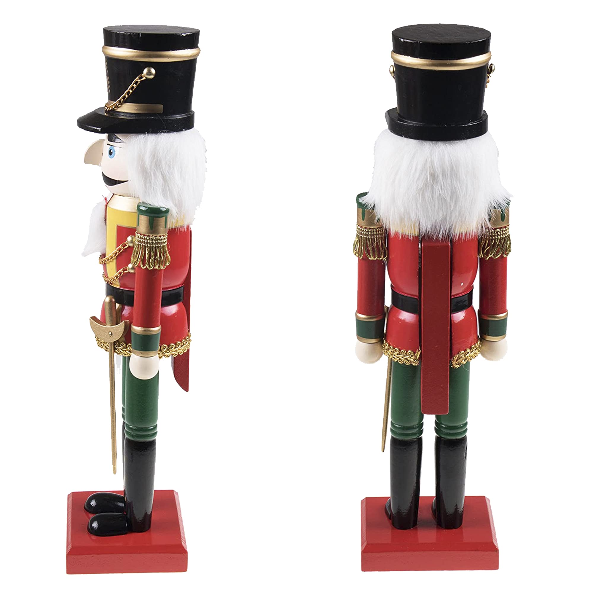 Clever Creations Soldier 14 Inch Traditional Wooden Nutcracker, Festive Christmas D  cor for Shelves and Tables